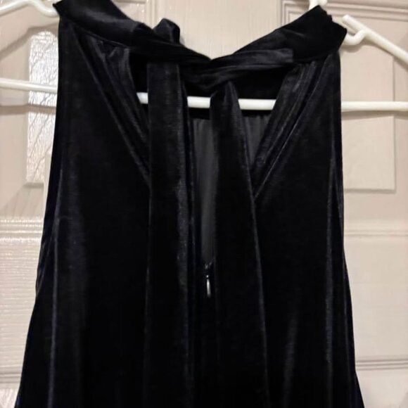 NWT a new day (that is the name of the Target brand) Black Velvet Jumpsuit - Picture 5 of 6
